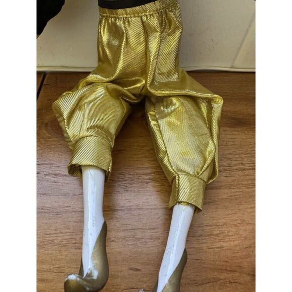 Victoria Impex Corp Collectible Black & Gold‎ Porcelain 16.5" Clown Jester Doll - Picture 16 of 16